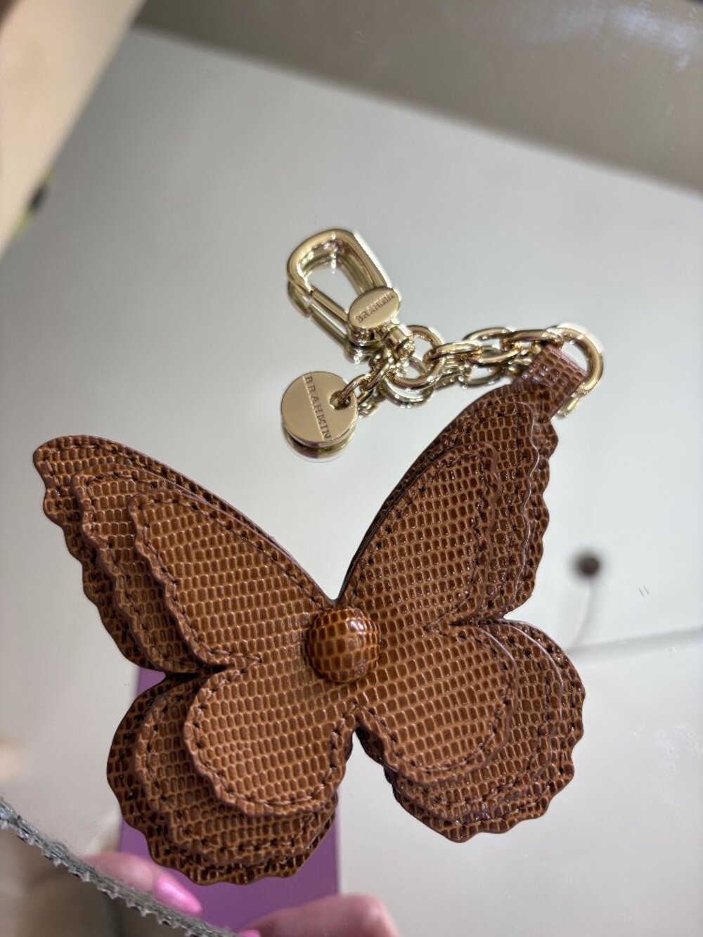 Brahmin 3-D Tobacco Butterfly